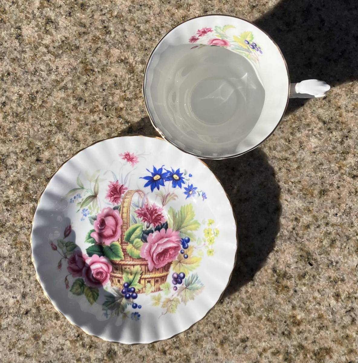 英国　ROYAL ALBERT ローズトレリス　ティーカップ　C/S 送料無料_画像2