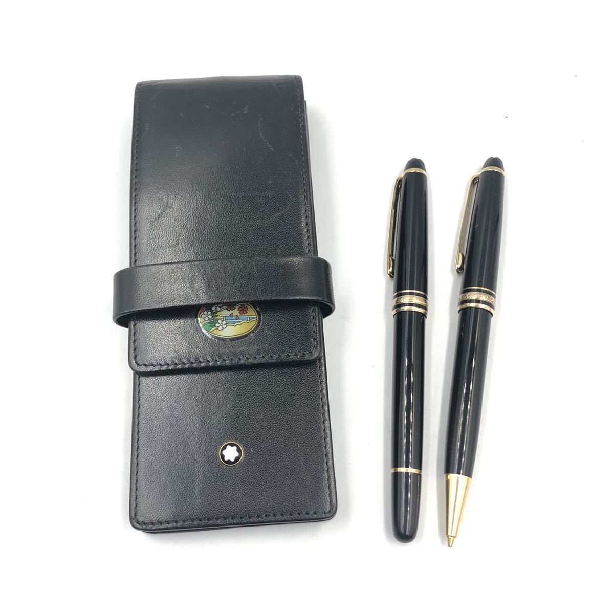 2/23 JO-I1894★MONTBLANC モンブラン ボールペン 2本おまとめ★筆記用具/マイスターシュテック/EA6 EB5