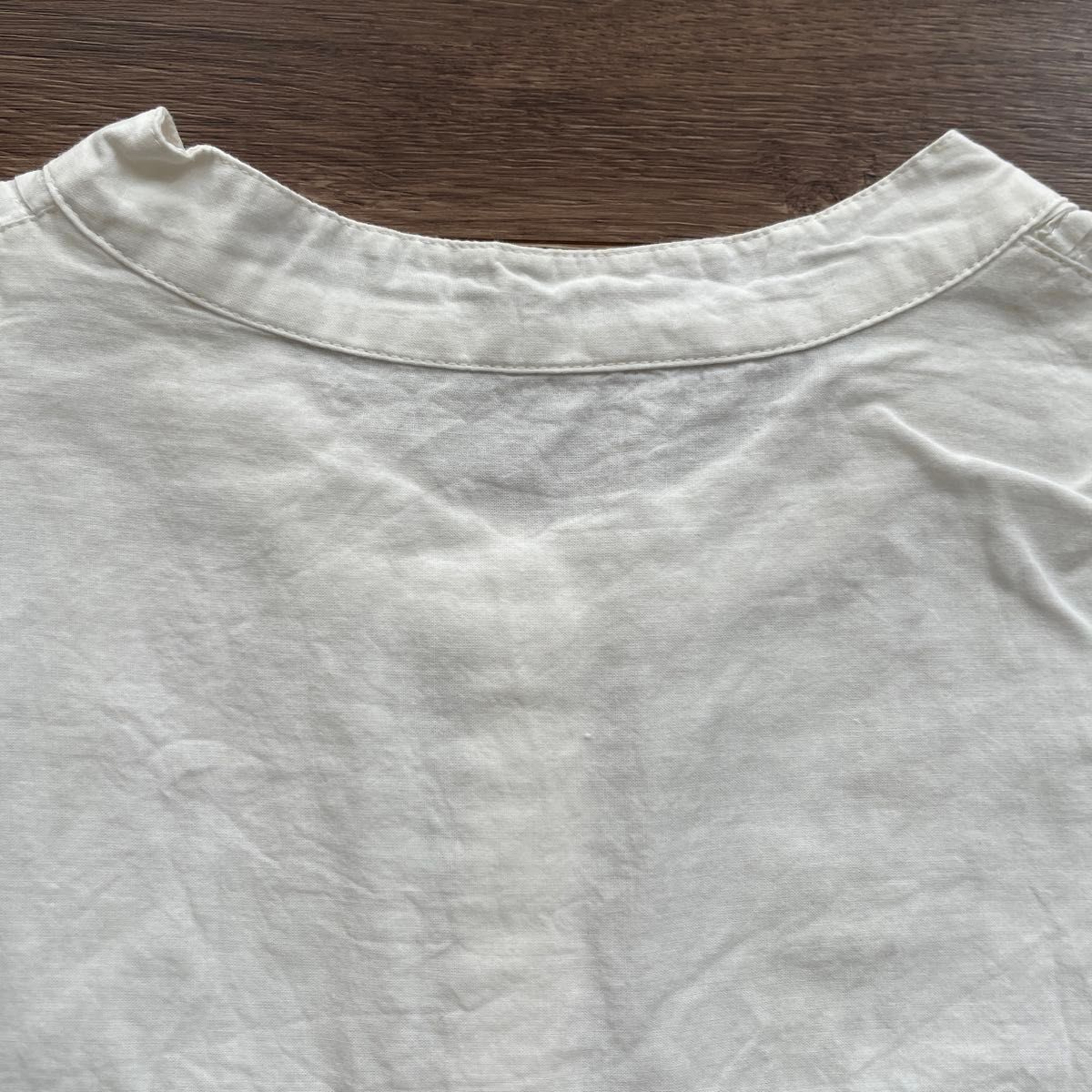 アーバンリサーチ エアリーコットンピンタックドレスシャツ 半袖ブラウス ホワイト トップス