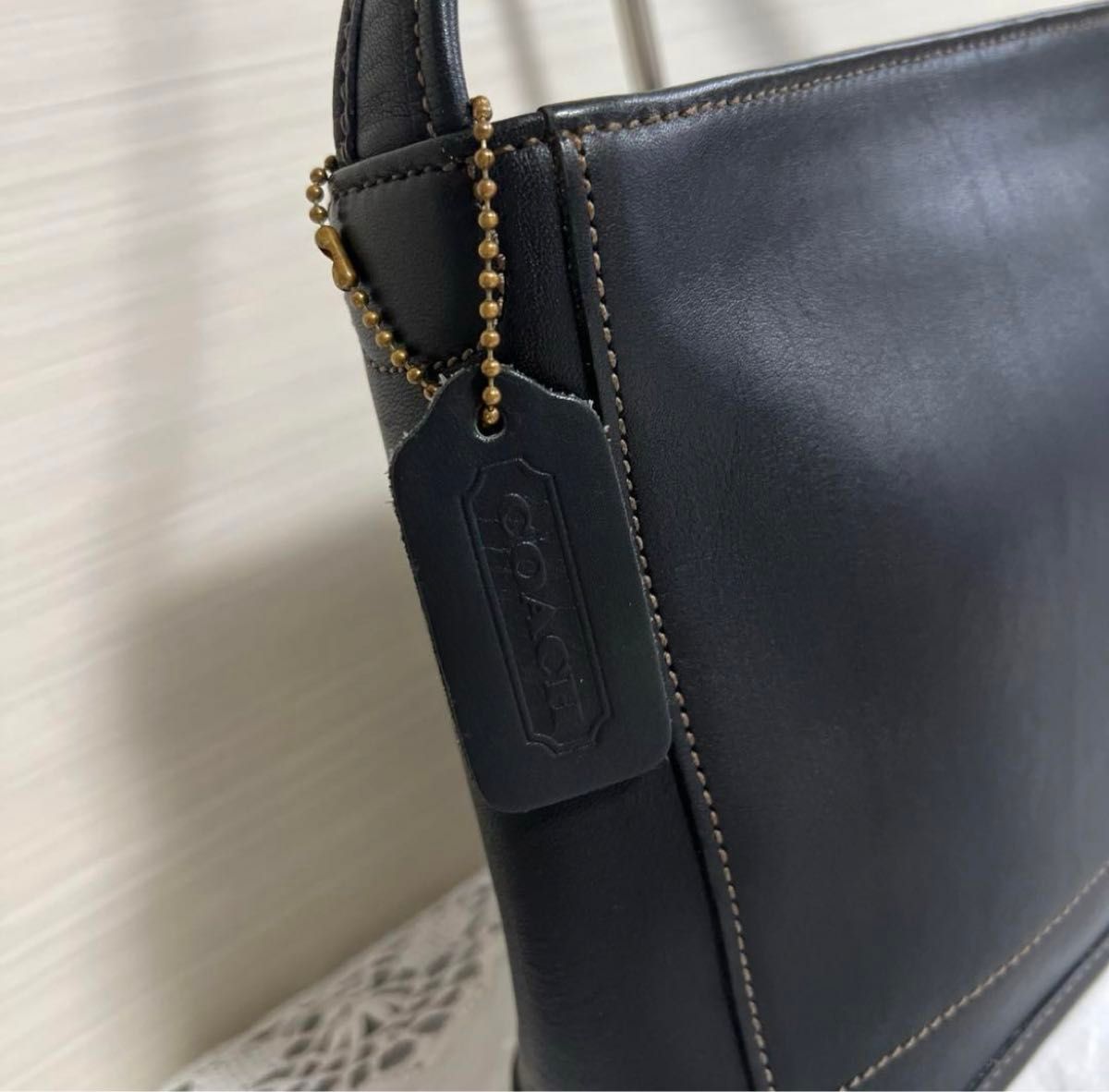 綺麗！COACH  コーチ　オールドコーチ　ワンショルダーバッグ  ショルダーバッグ  レザーバッグ  黒　ブラック