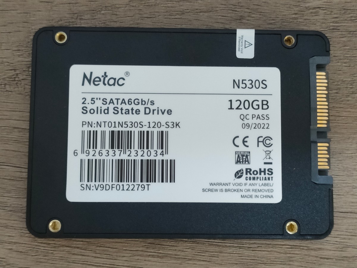 Netac N530S 2.5inch SATA Solid State Drive 120GB 【内蔵型SSD】_画像5