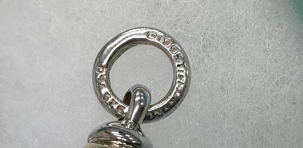 TIFFANY＆Co. ティファニー ボールチャーム ネックレストップ 925/750 K18 SILVER925_画像4