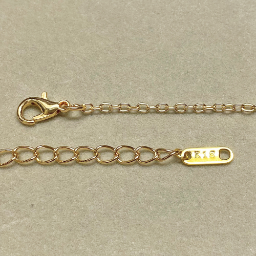 1円スタート 送料全国一律 ゴールドネックレス ムーンペンダント 18k Gold Plated 31_画像3