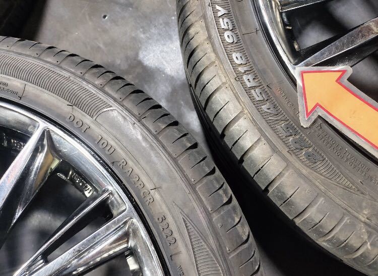 RAYS VERSUS 7J+48 100-5H 225/45R18 レガシィ インプレッサ プリウス ウィッシュ ライズ ロッキー 18インチ流用 591663_画像7