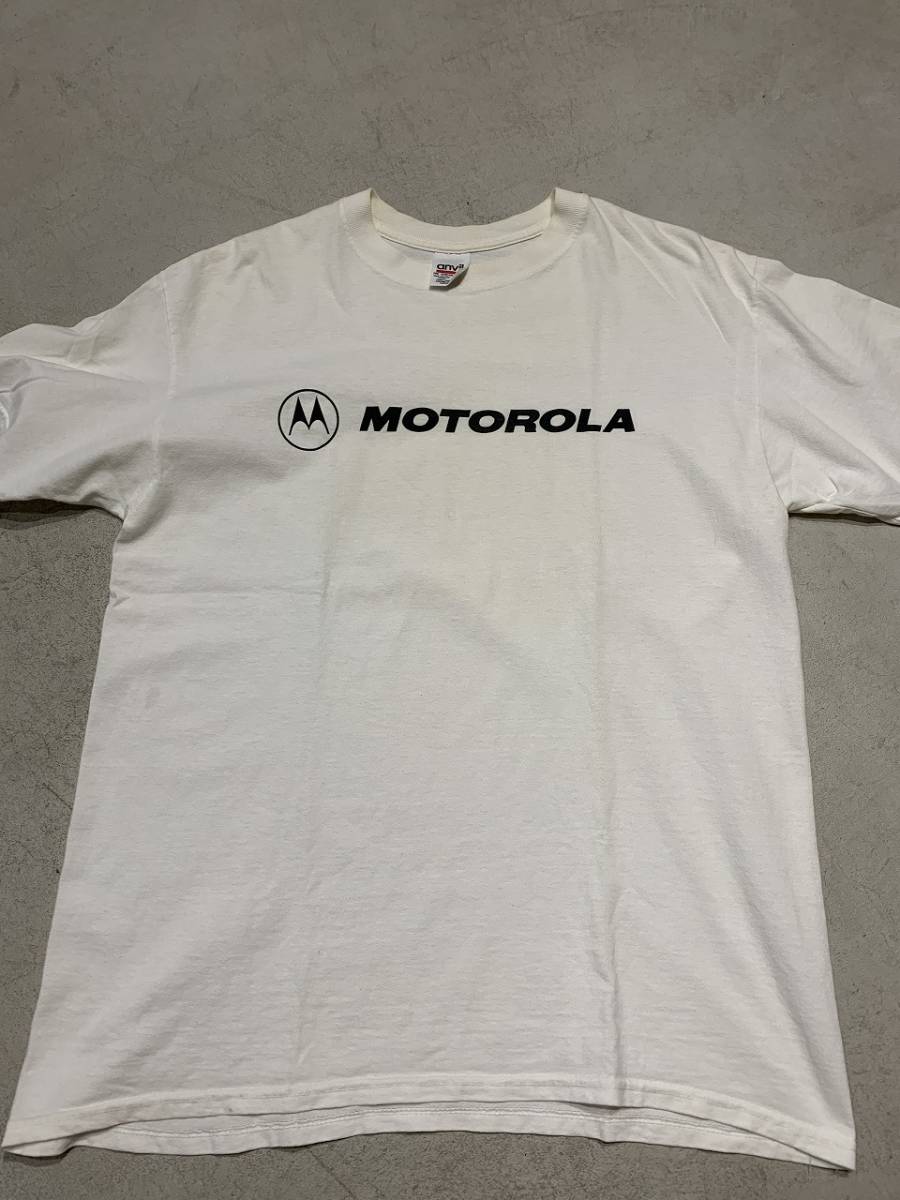 モトローラ　MOTOROLA　企業物 ヴィンテージ ビンテージ Tシャツ 古着 プロモ ロゴ アップル ANVIL　USA　XL