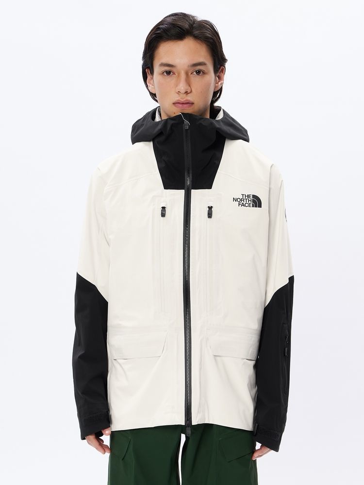 【B-6】size/XL　23-24　THE NORTH FACE　ノースフェイス　NS62303　FL RTG Jacket　ガーデニアホワイト×ブラック(GK)　スノーウェア_画像2