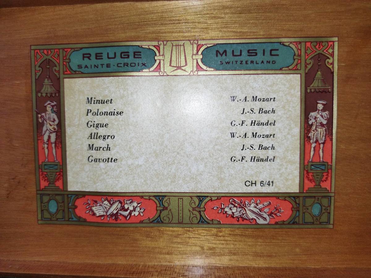 幻のモデル! リュージュ REUGE MUSIC BOX オルゴール 6回転6 幻のモデル! リュージュ REUGE MUSIC BOX オルゴール 6回転6