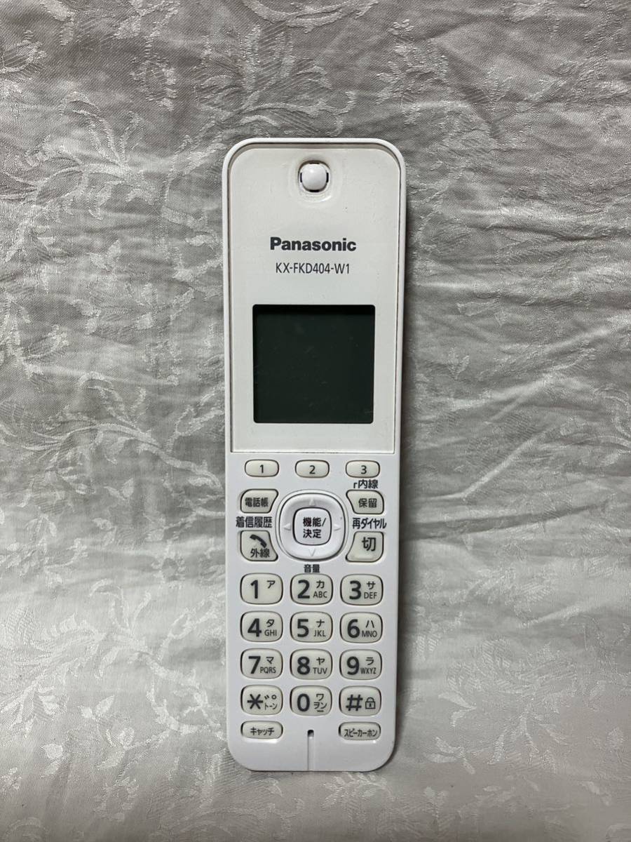 動作 動作 Panasonic パナソニック FAX 電話機 KX-PD215-W 19年製 親機 子機 KX-FKD404 おたっくす KX-PD215 k772 初期化済_画像8