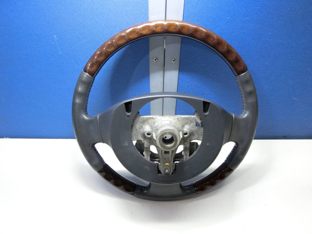 [T524] Alto Lapin HE21S mode steering wheel steering wheel wood 