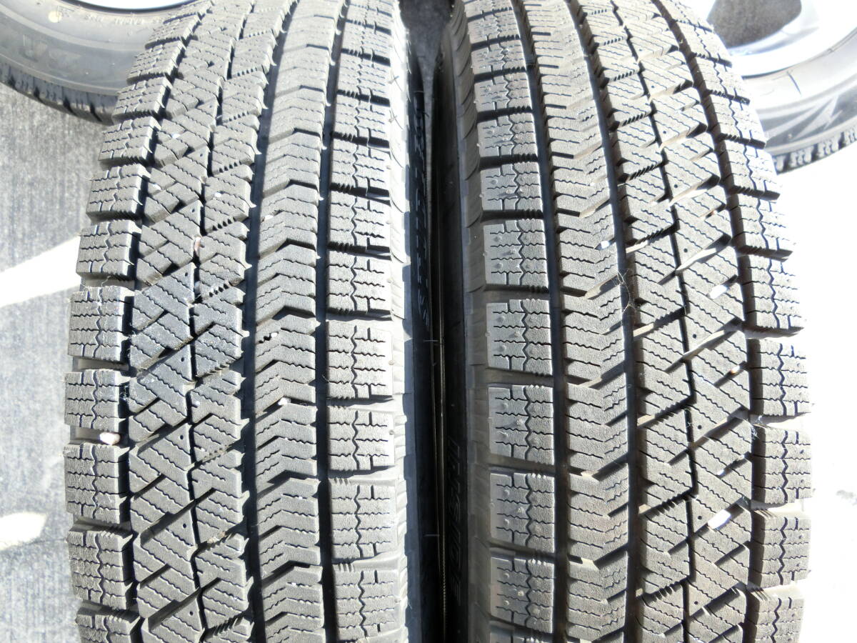 [221] BALMINUM 13インチ アルミホイール 4穴 13×4.0B +45 4本セット タイヤ 145/80R13 ムーヴ LA100S 外し_画像6