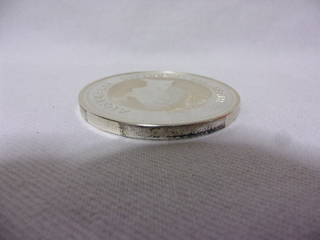 エリザベスⅡ世1995年オーストラリア記念プルーフ純銀製２オンス銀貨★２ドル銀貨６２ｇクッカバラ／カワセミ★透明プラスチックケース入_画像5