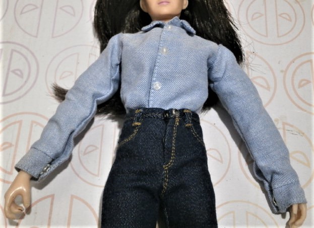 1/6 twilight Magic Works [ woman element body for shirt all-purpose blue ] west part .. era Roo z Junk doll custom for 