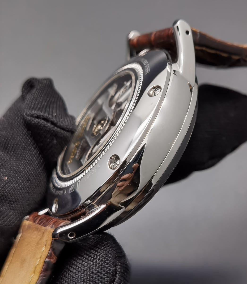中古美品 グランドセイコー Grand Seiko セイコー SEIKO SBGH013 9S85-00F0 アイボリー SS デイト ハイビート 自動巻き メンズ 腕時計