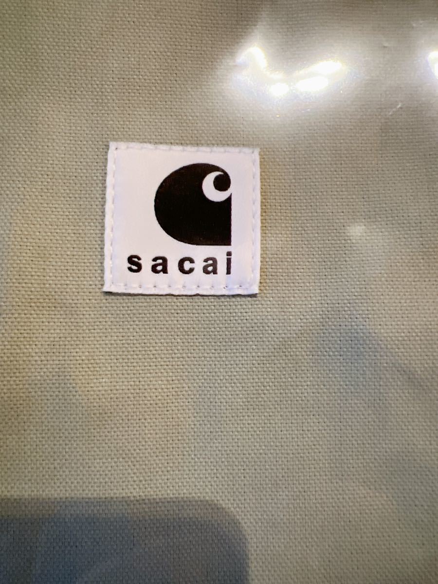 sacai Carhartt WIP ノベルティーポーチ＆ステッカー 新品・未開封・非売品 グリーンカラーの画像5