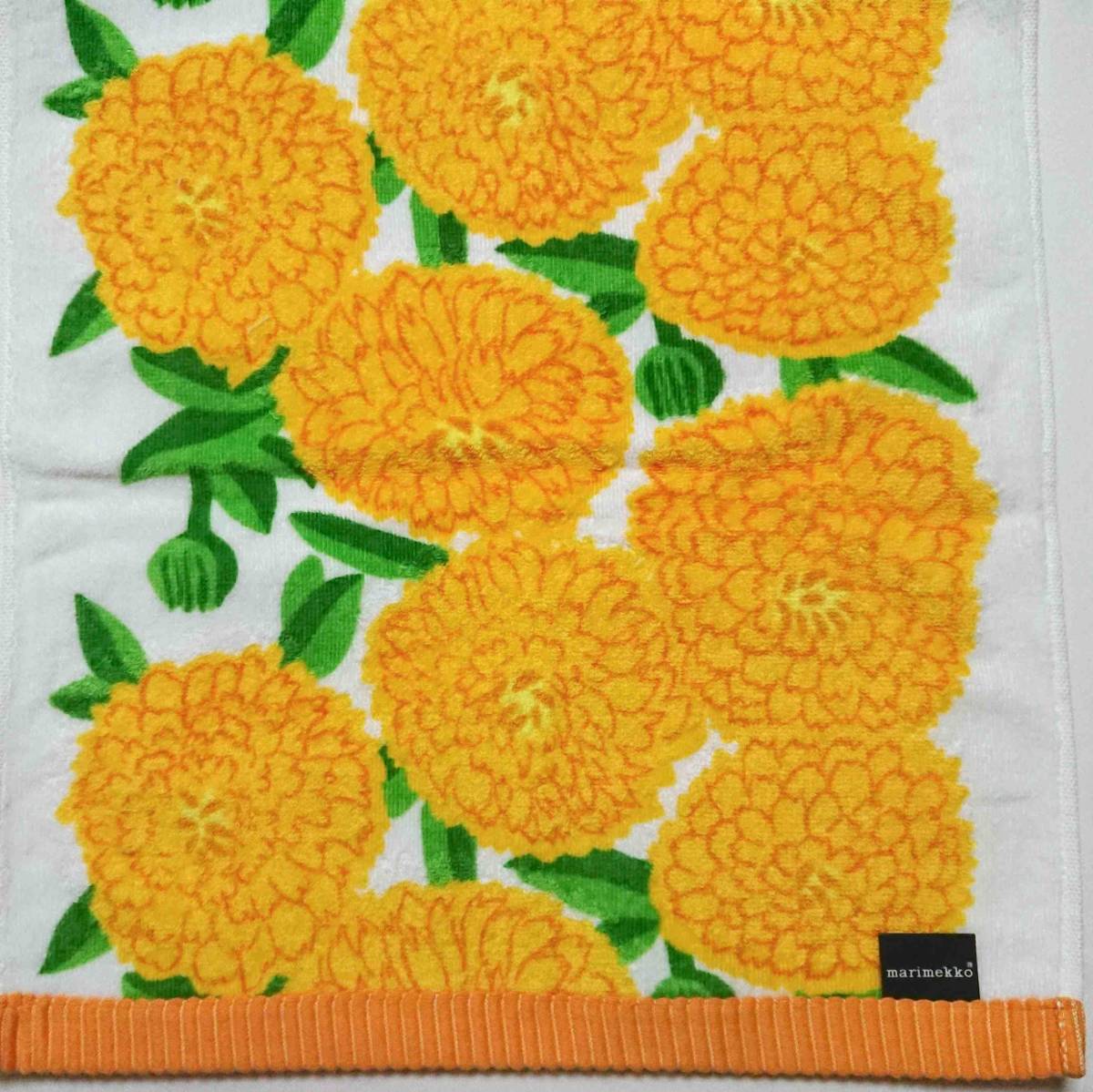  Marimekko Prima ve-la face towel yellow marimekko PRIMAVERA made in Japan new goods unused 