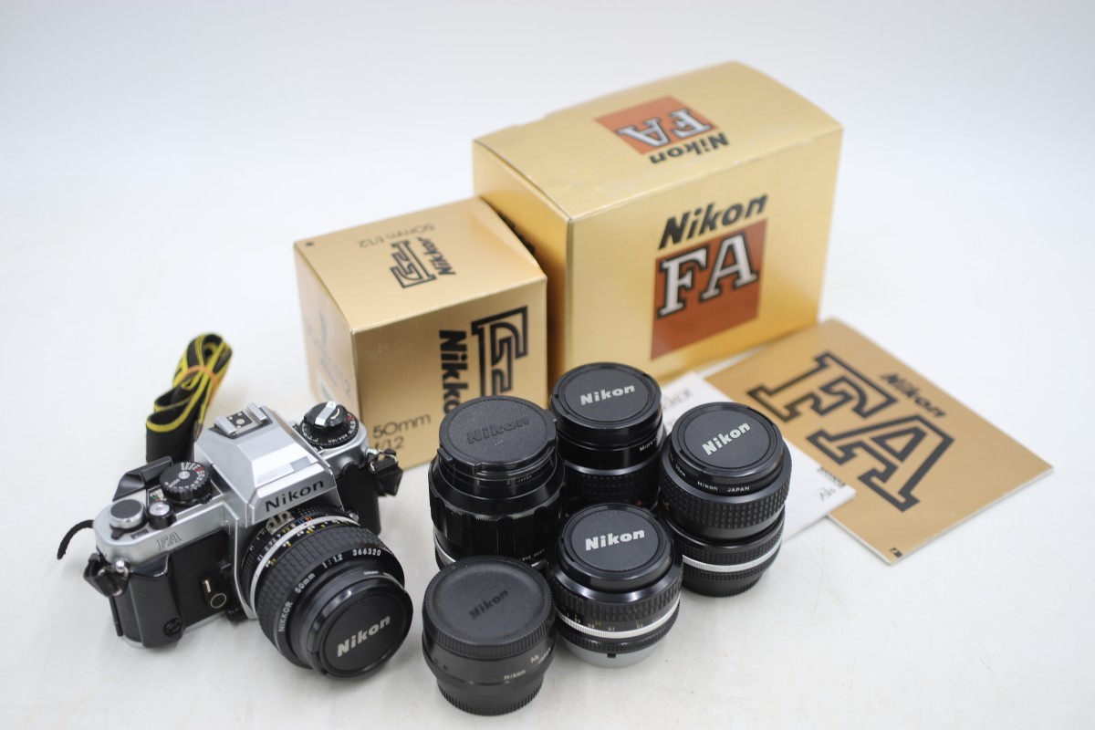 Nikon FA ニコン ボディ レンズセット NIKKOR 50mm 1:1.2/NIKKOR-P Auto 1:2.5 f=105mm/Micro-NIKKOR 55mm 1:2.8/NIKKOR 50mm 1:(A2178)_画像1
