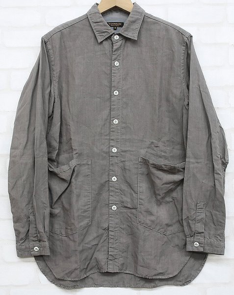 5T1414■A VONTADE Long Tail Loose Shirts アボンタージ ルーズフィットロングテールリネンシャツの画像1