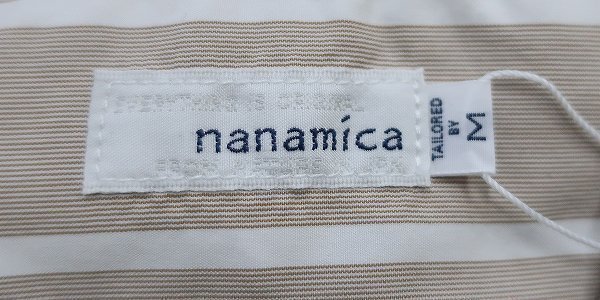 5T2479【クリックポスト対応】新品 nanamica SUGS084 Guayabera H■S Shirt ナナミカ グァジャベーラオープンカ ラーシャツの画像3