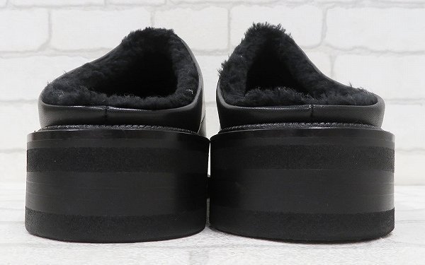 2S5849■未使用品 foot the coacher MINIMAL CLOG (ECO-FUR TYPE) フットザコーチャー ミニマルクロッグ レザーサンダル 7.5_画像3