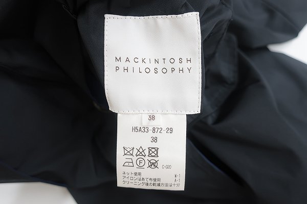 5T7647■MACKINTOSH PHILOSOPHY カラーリバークロスコート マッキントッシュフィロソフィー H5A33-872-29_画像5