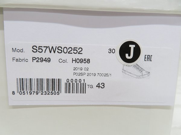 2S5960■未使用品 Maison Margiela S57WS0252 P2949 タビスニーカー メゾンマルジェラ 足袋スニーカーの画像8