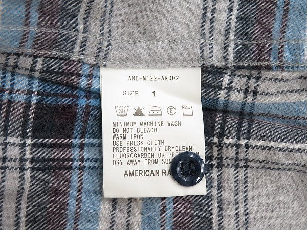 6T0992■アメリカンラグシー チェックフランネルシャツ AMERICAN RAG CIE_画像4