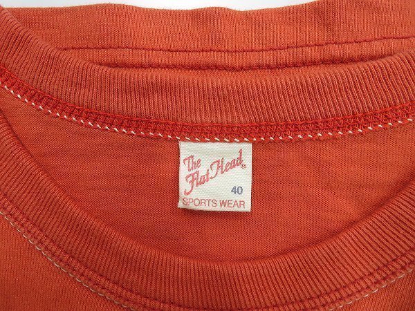 6T5191[ клик post соответствует ] Flat Head короткий рукав футболка THE FLAT HEAD