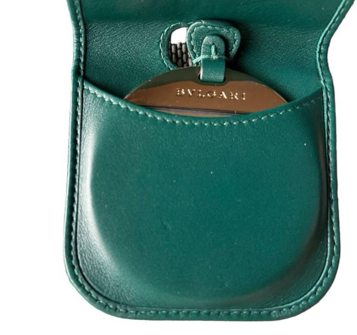 日本最大級 BVLGARI ブルガリ コンパクトミラー 携帯ミラー ケース入り バッグ