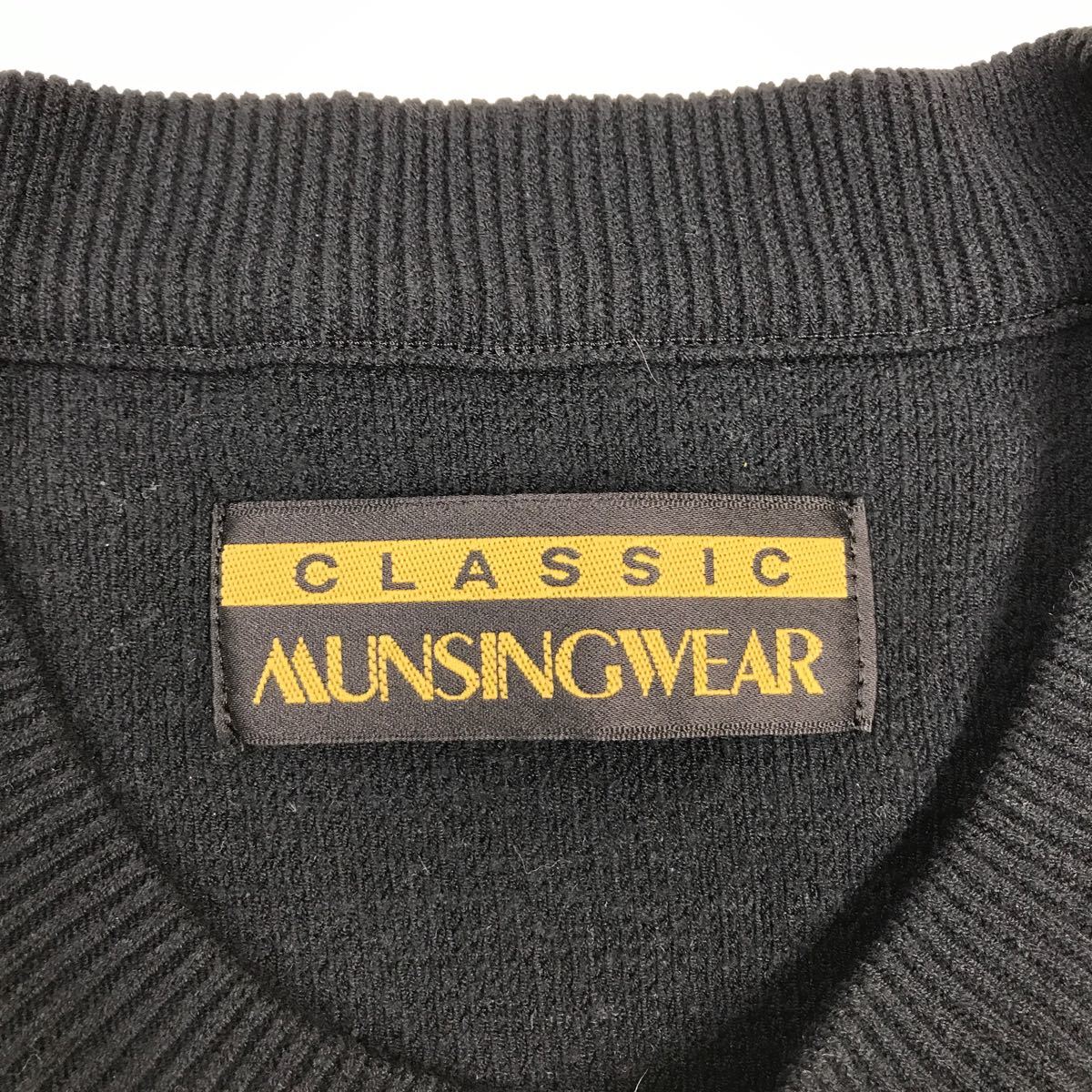 classic munsingwear マンシングウェア　日本製　ニットセーター　丸首　ゴルフ　GOLF メンズ　XL相当　32-10a_画像4