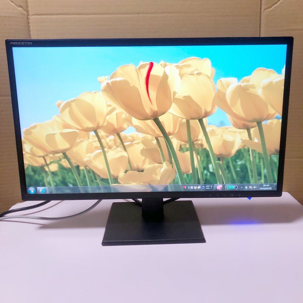 中古美品Princeton 21.5型PTFBLT-22Wモニター広視野角パネル採用 白色LEDバックライト カラー液晶ディスプレイ動作済み 管理番号SHY848