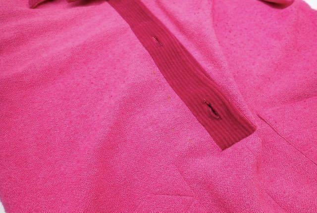 [FENDI] Fendi Vintage One-piece Old silk . largish lady's bai color pink 42 size 