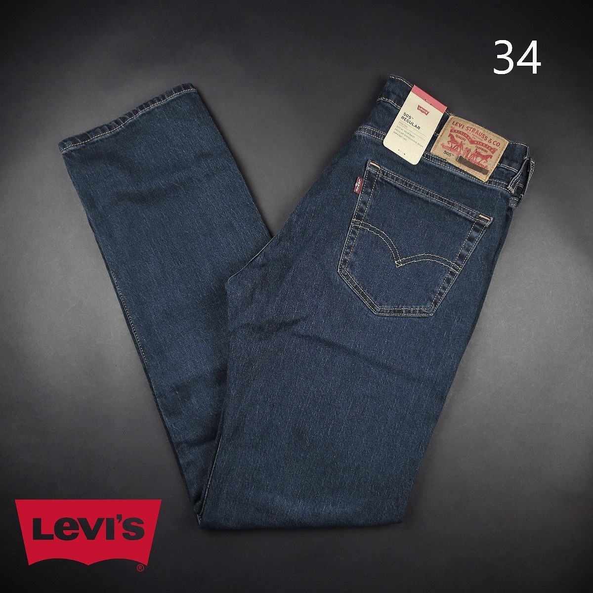 新品★Levi’s/リーバイス/505 レギュラーフィット80s90sスタイルデニム406/【34】_画像1