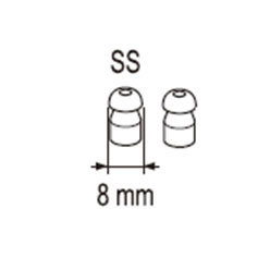 オムロン/OMRON イヤメイト用耳せん SS AK-EACP-SS 入数：2個入_画像1