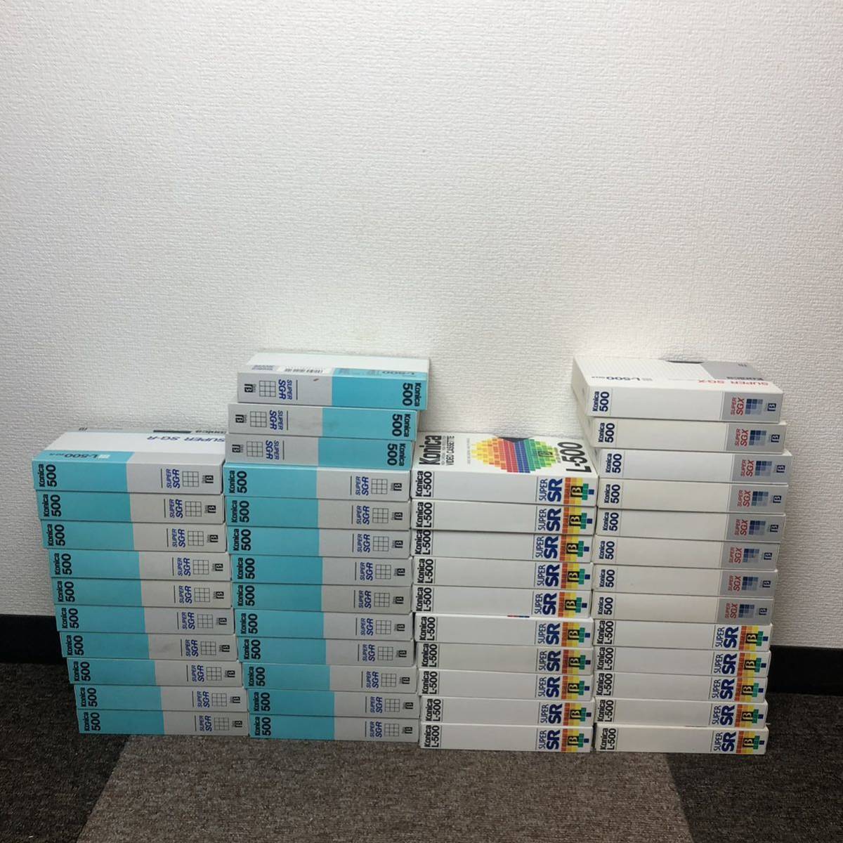 【使用済46本】ビデオカセットテープ ベータ Konica コニカ L-500 SUPER SG-R & L-500 SUPER SG-X & L-500 SUPER SG-SR 希少 レア_画像7