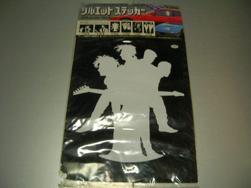 □カッティングステッカー◆80年代シルエット◆BOOWY◆街道レーサー◆旧車會◆暴走族車◆チャンプロード◆デコトラ◆昭和レトロ◆当時物◆_画像1