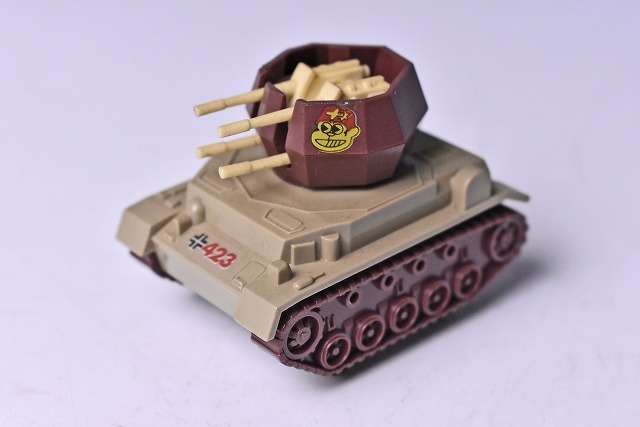 【コンバット チョロＱ】172★WIRBEL GERMAN TANK★NO.C-22★ブラウン★ドイツ軍★1980年代物★TAKARA★タカラ★絶版★_画像1