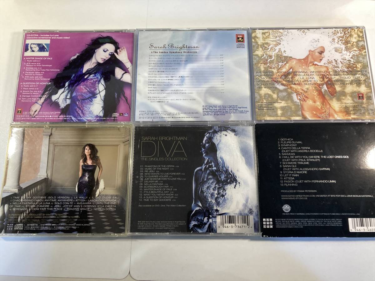 W8244 サラ・ブライトマン 6枚セット｜Sarah Brightman Time To Say Goodbye Classics Diva The Singles Collection Symphony