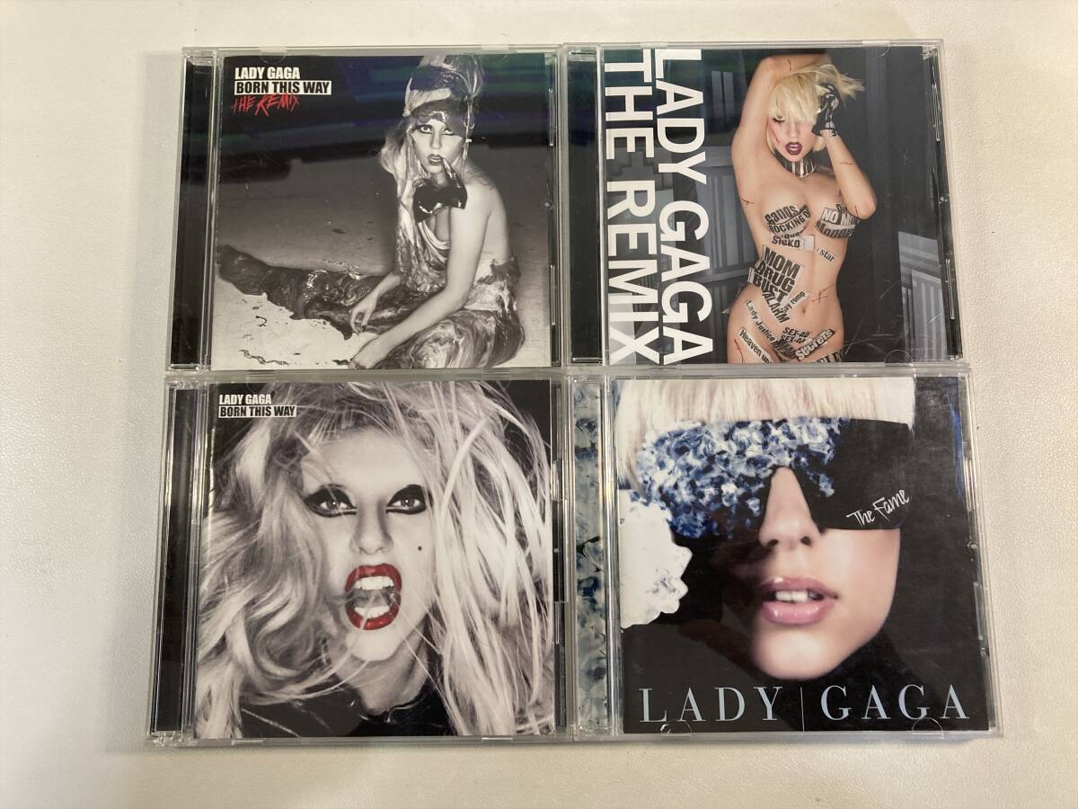 W8305 レディー・ガガ 国内盤 4枚セット｜Lady Gaga The Fame Born This Way The Remix ザ・フェイム ボーン・ディス・ウェイの画像1
