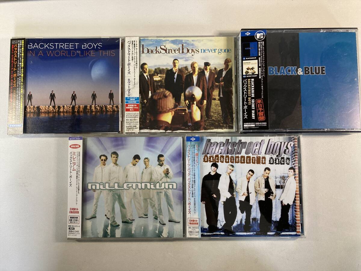 W8344 バックストリート・ボーイズ 国内盤 帯付き 5枚セット｜Backstreet Boys In a World Like This Never Gone Black & Blue Millennium