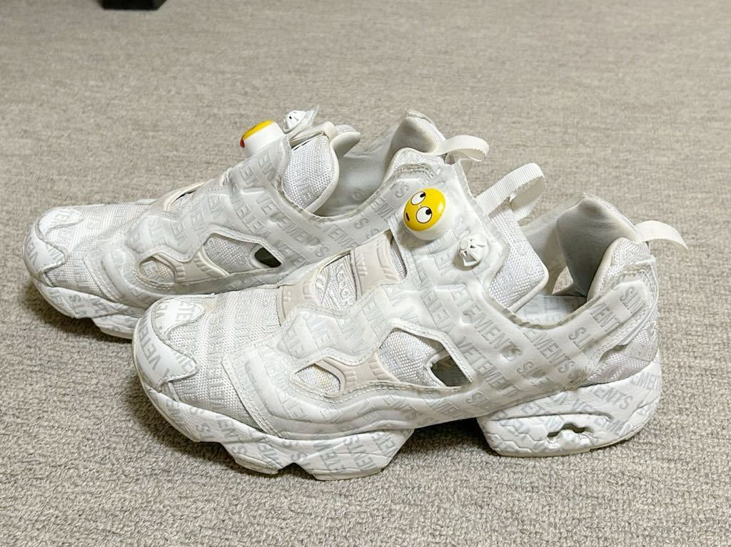 Vetements ヴェトモン Reebok リーボックInstapump Fury ポンプヒューリー　26.5cm ホワイト スニーカー シューズ_画像5