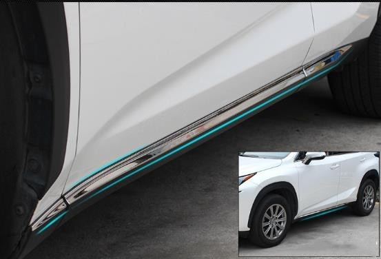新品 レクサス NX AZ10型 2014年 - 2021年 サイド ドアトリム ドア アンダー ガーニッシュ ステンレス クロームメッキ_画像7
