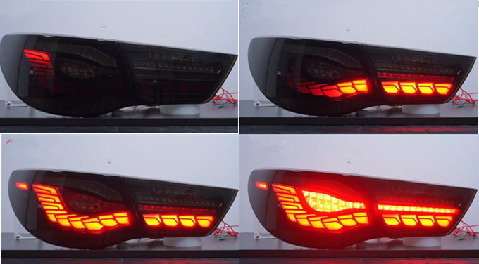 トヨタ マークX GRX130/GRX133/GRX135 2009-2012年 前期 高品質 テールライト テールランプ 流れるウインカー ドレスアップ外装カスタムの画像2