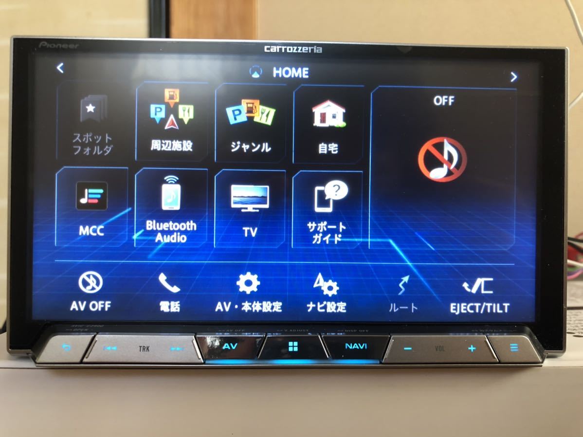 カロッツェリアcarrozzeria メモリーナビ AVIC-CZ900 サイバーナビ 地デジ フルセグテレビ DVD再生 Bluetooth 動作確認済み 送料込み_画像3