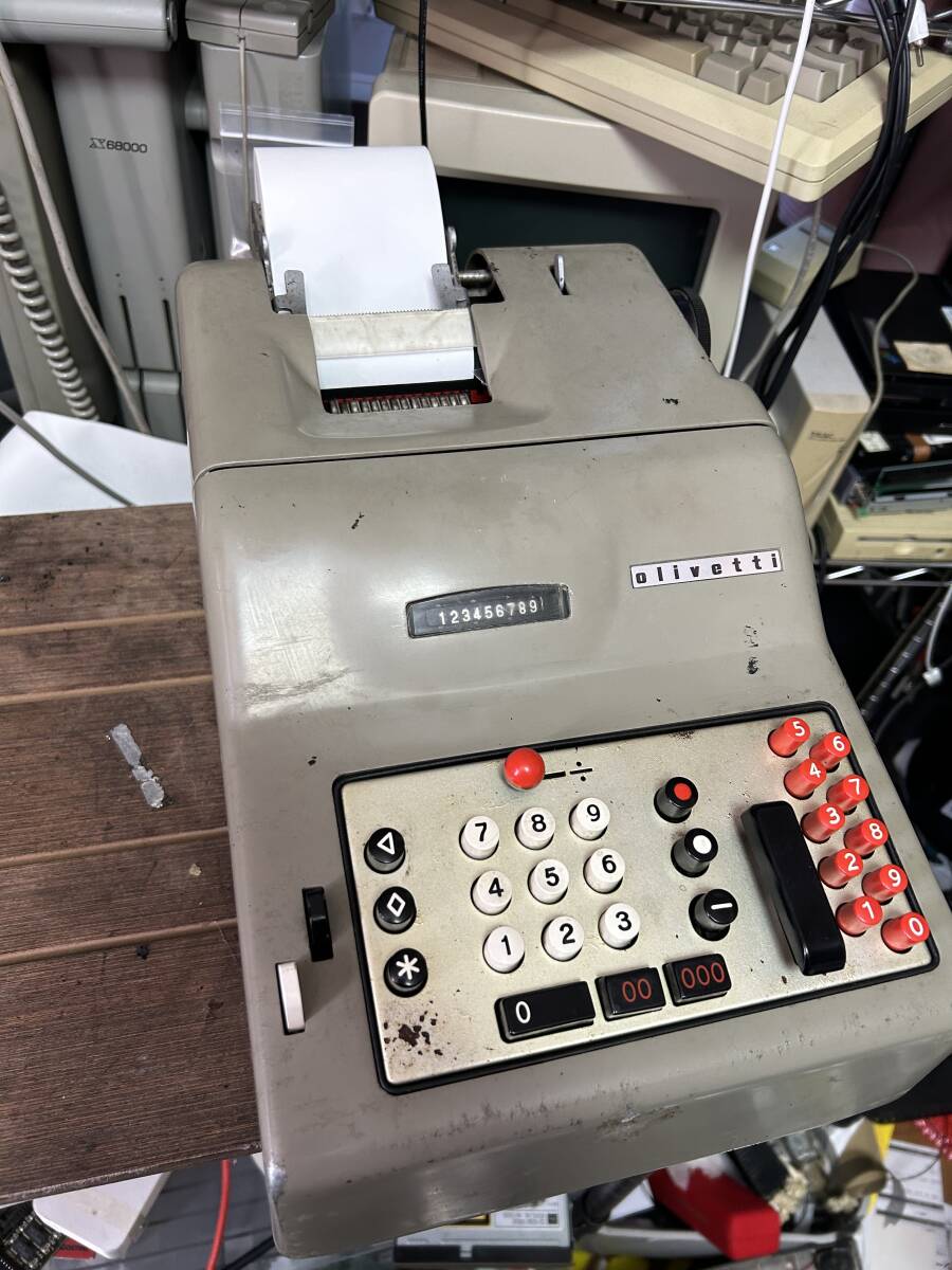  free shipping! Olivetti Divisumma14 machine count machine maintenance settled working properly goods 