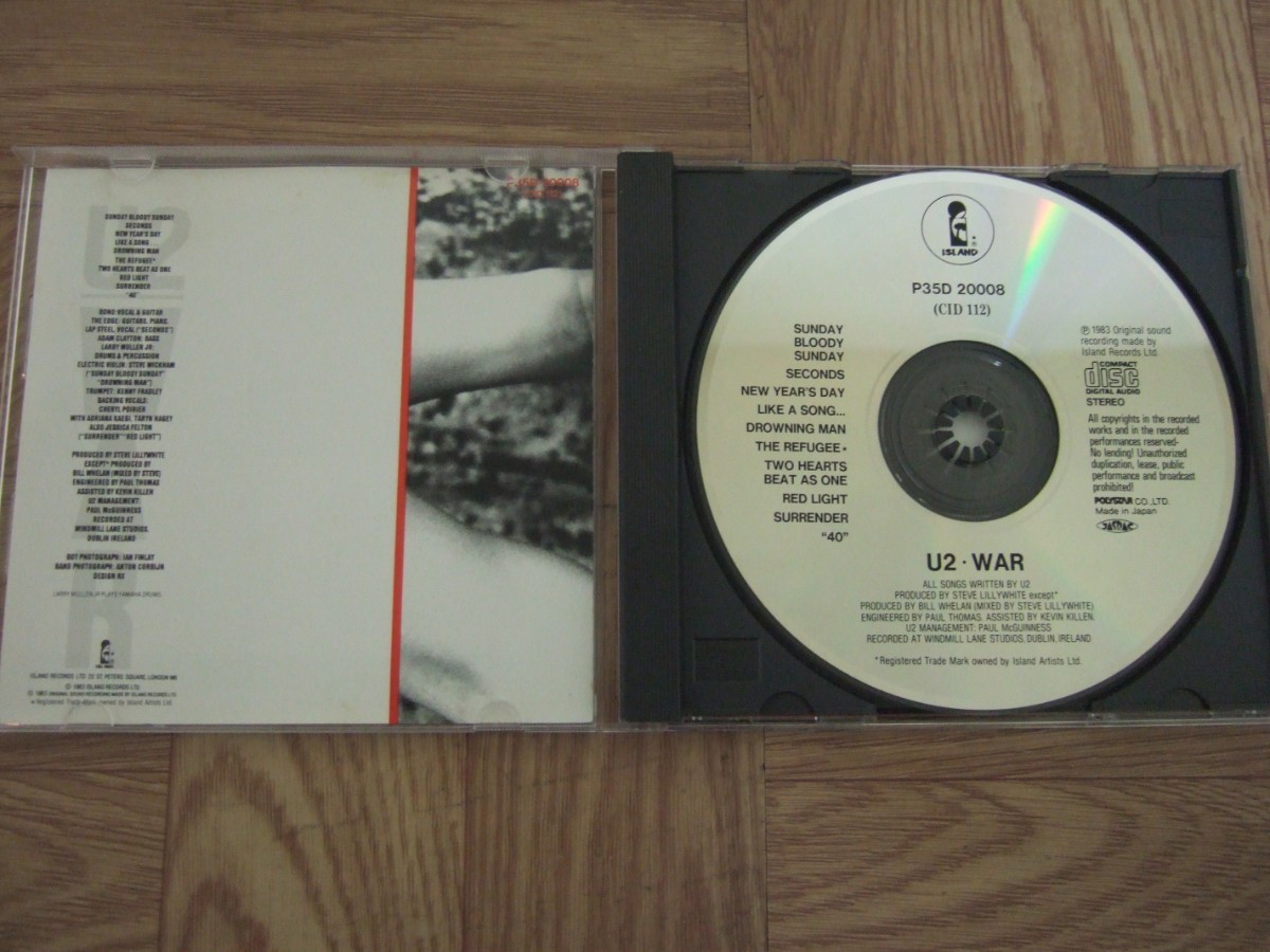 【CD】U2 / WAR(闘)　国内盤 P350-20008