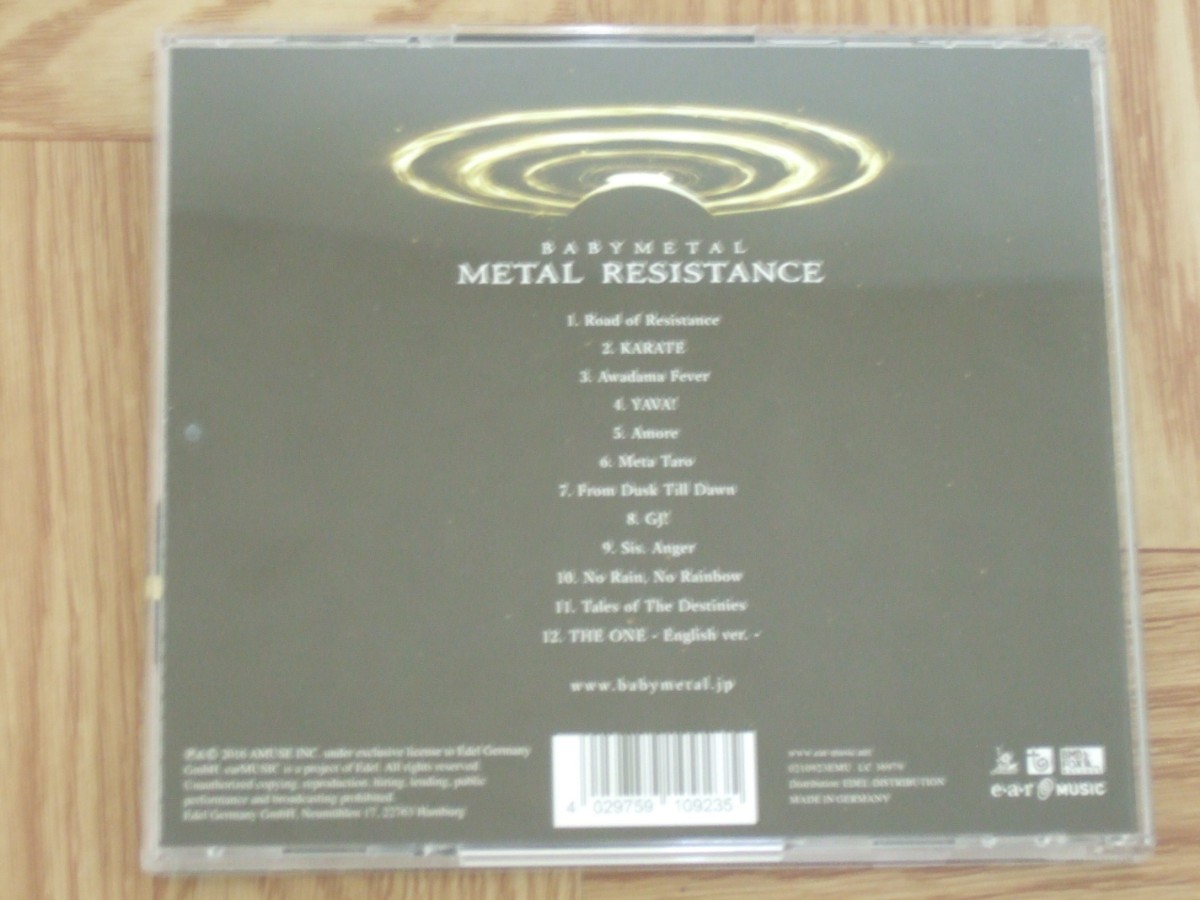 [CD]BABYMETAL / METAL RESISTANCE стикер имеется 