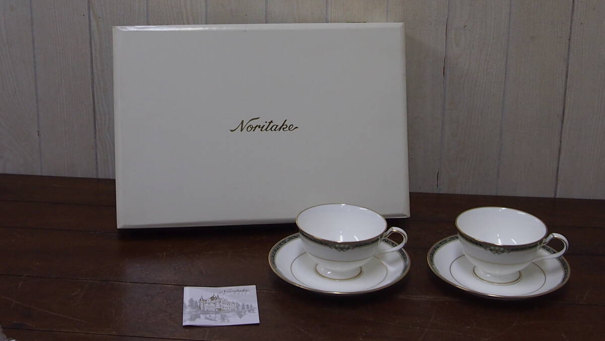 新古品☆Ｎｏｒｉｔａｋｅ☆ノリタケ☆ティーカップ＆ソーサー☆２客セット☆箱入り☆４０２Ｓ４－Ｊ１４０１８_画像1