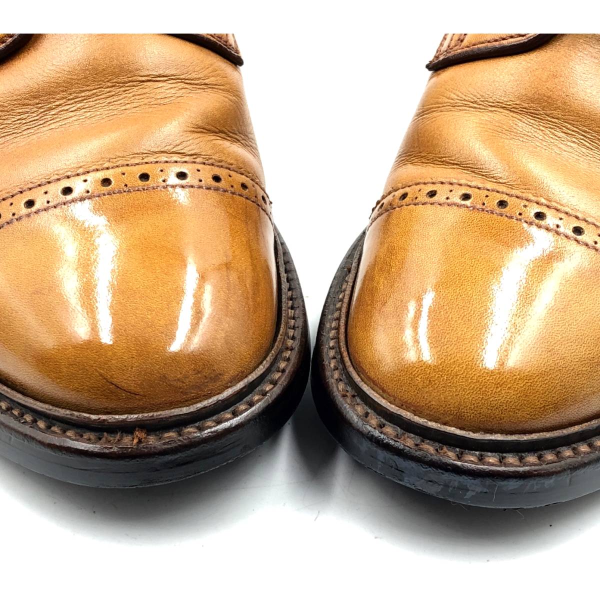 即決 REGAL Shoe & Co. リーガル 24.5cm 937S メンズ レザーシューズ ストレートチップ 外羽根 茶 ブラウン 革靴 皮靴  ビジネスシューズ