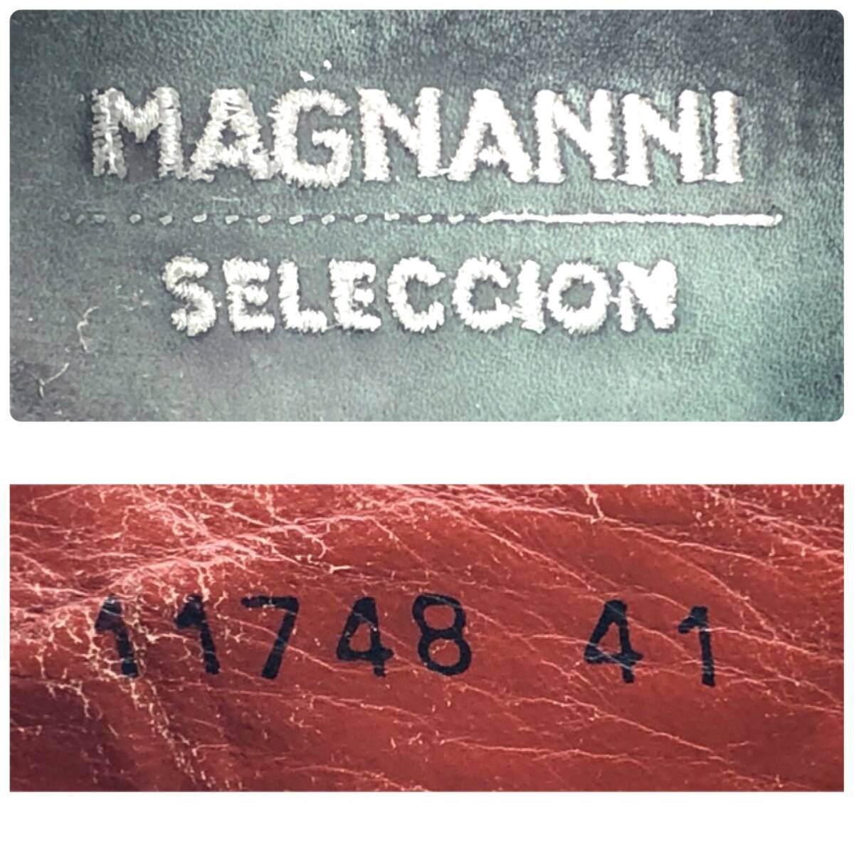 即決 MAGNANNI マグナーニ 26cm 41 11748 メンズ レザーシューズ プレーントゥ 内羽根 茶 ブラウン 革靴 皮靴 ビジネスシューズ