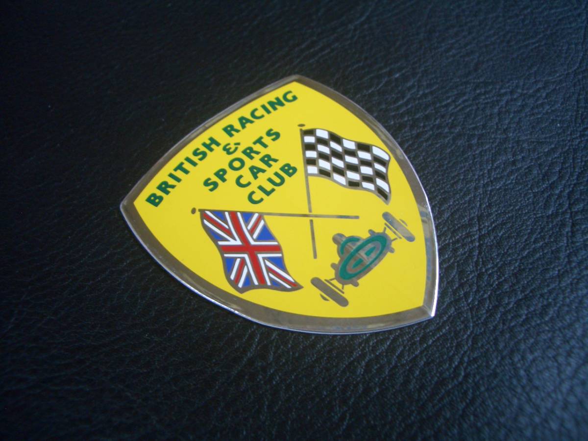 BRSCC BRITISH RACING & SPORTS CAR CLUB sticker アルミ製 6cmx5.1cm_画像4